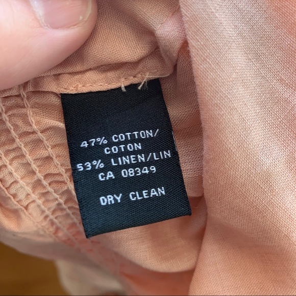 Linen blend button up blouse - Picture 4 of 5